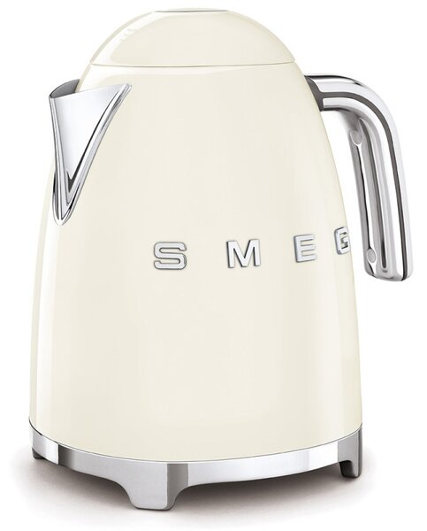 Електрическа кана SMEG KLF03CREU, 2400 W, 1.7 л, 360° основа, Гланцово покритие, Крем