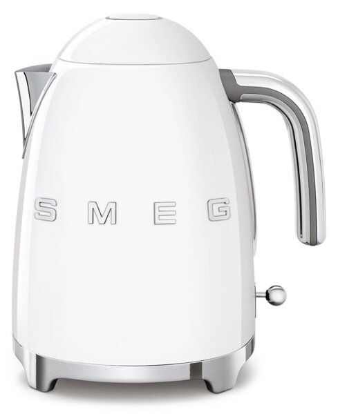 Електрическа кана SMEG KLF03WHEU, 2400 W, 1.7 л, 360° основа, Гланцово покритие, Бял