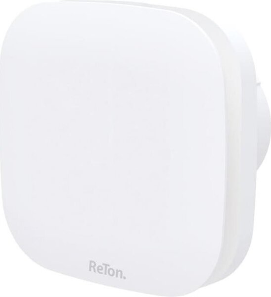 ReTon Вентилатор Soft B ф100мм, цвят Бял, 90м3/ч, 8W, 31dB, комплект с клапа - V197550