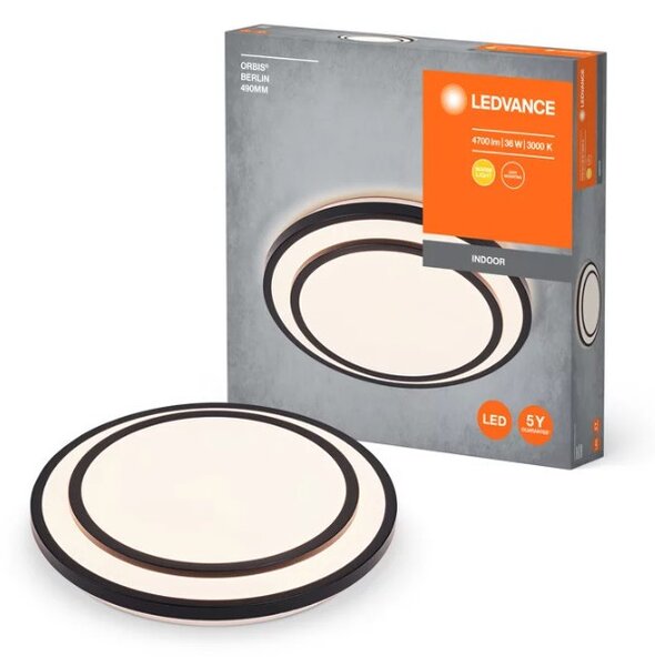 LEDVANCE LED ЛАМПА ORBIS BERLIN 490 mm 36W 830 BK - 4058075829367