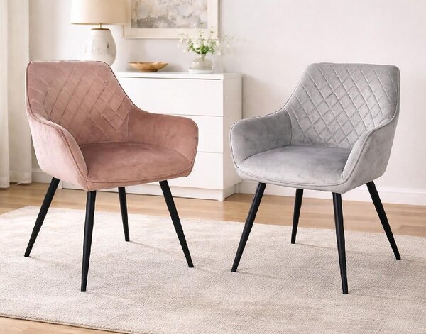 Трапезен стол Vigo Velvet - 85 х 42 х 39 cm, различни цветове