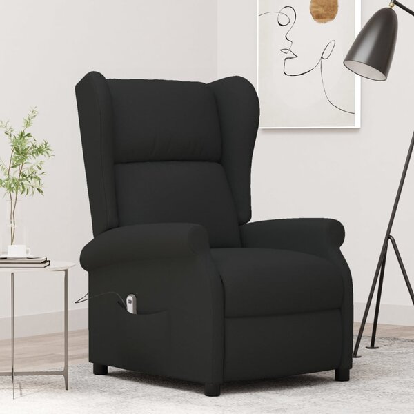 Sonata H Wingback електрически реклайнер стол, черен, текстил