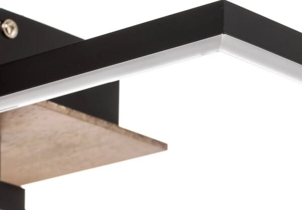 Briloner 3210-014 - LED Димируем плафон FRAME 2xLED/11W/230V кафяв