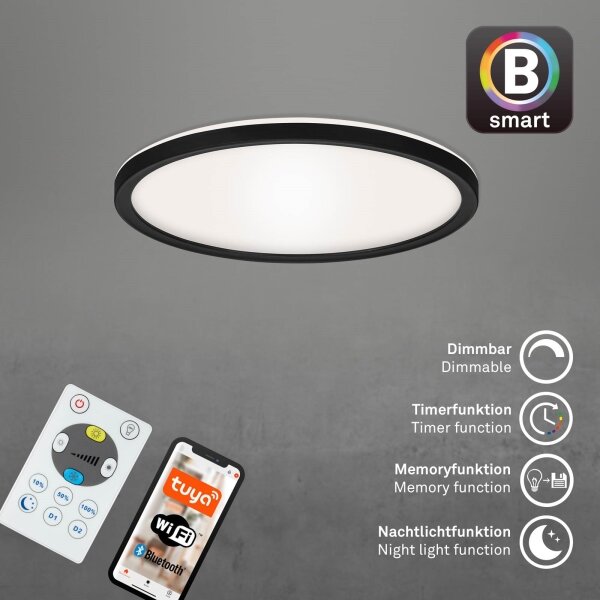 Briloner 7058-015 - LED Димируема лампа SLIM LED/18W/230V Wi-Fi Tuya + д.у