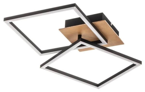 Briloner 3210-014 - LED Димируем плафон FRAME 2xLED/11W/230V кафяв