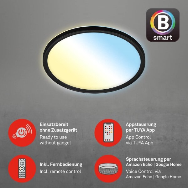 Briloner 7058-015 - LED Димируема лампа SLIM LED/18W/230V Wi-Fi Tuya + д.у