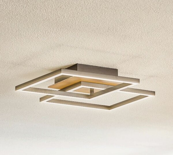 Briloner 3210-014 - LED Димируем плафон FRAME 2xLED/11W/230V кафяв
