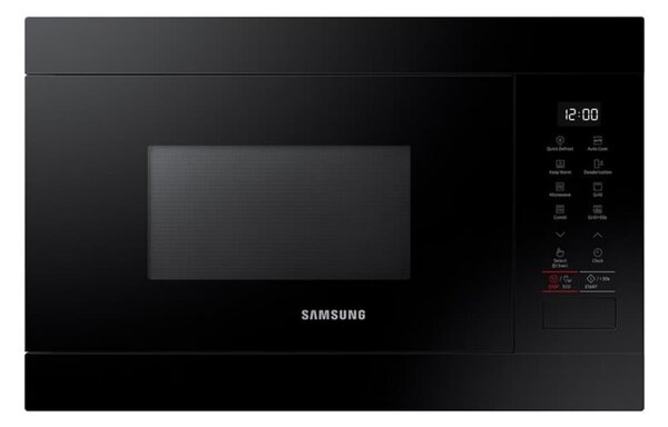 Микровълнова фурна Samsung MG22M8254AK/E2, за вграждане, с грил, сензорно управление, 850W, 22 л. обем, 6 степени на мощност, черна