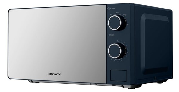 Микровълнова фурна Crown CMO-2071 MMB, механично управление, 700W, 20 л. обем, 5 степени на мощност, синя