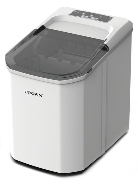 Ледогенератор Crown ICM-525W, 10кг дневен капацитет, 1.5 л резервоар, функция самопочистване, бял