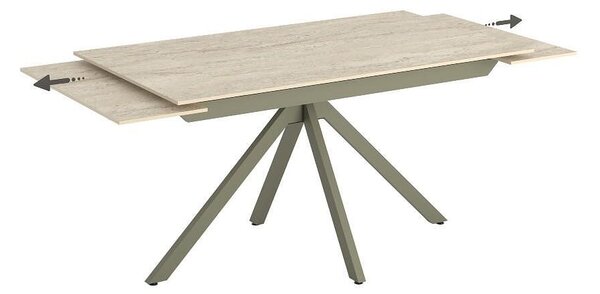 Разтегателна трапезна маса Perla - 140 - 200 x 80 x 76 cm, различни цветове