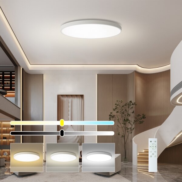 Brilagi - Димируемо LED осветително тяло POOL SMART LED/180W/230V Ø 120 см Wi-Fi Tuya бяло +ДУ