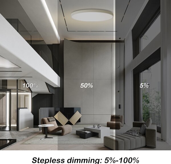 Brilagi - Димируемо LED осветително тяло POOL SMART LED/180W/230V Ø 120 см Wi-Fi Tuya бяло +ДУ