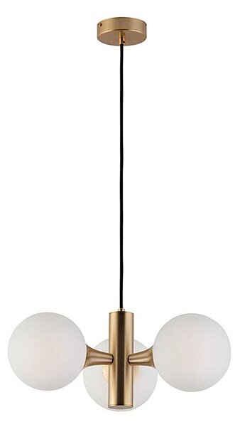 Подвесен полилей на кабел GLOBE 3xE14/7W/230V златен