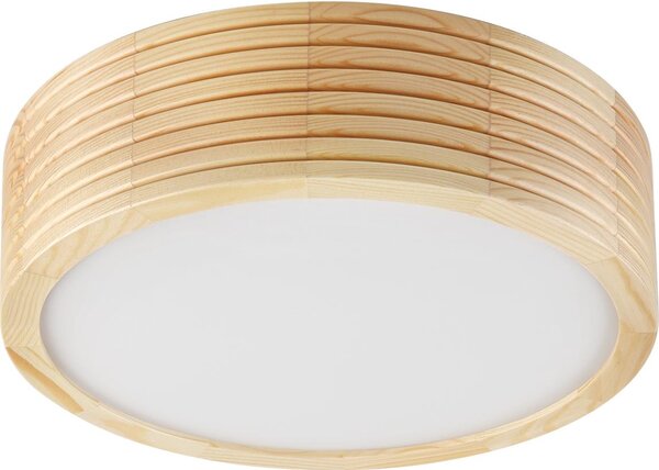 Плафон NATURAL MODERN 1xE27/15W/230V, диам. 27,5 см, от борова дървесина