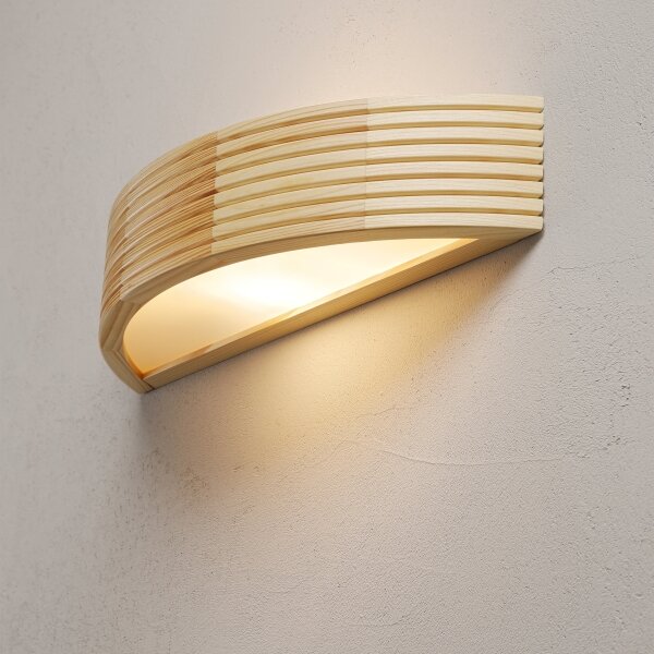 Настенен аплик NATURAL MODERN 1xE27/15W/230V от борова дървесина