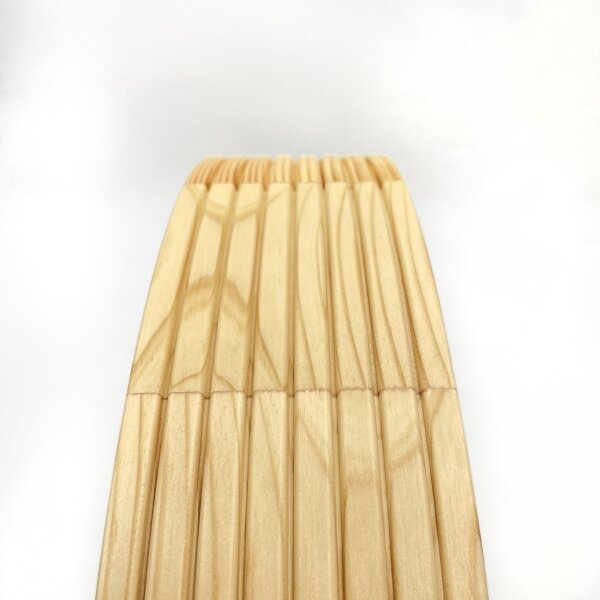 Полилей на кабел NATURAL MODERN 3xE27/15W/230V, диаметър 47,5 см, от борова дървесина