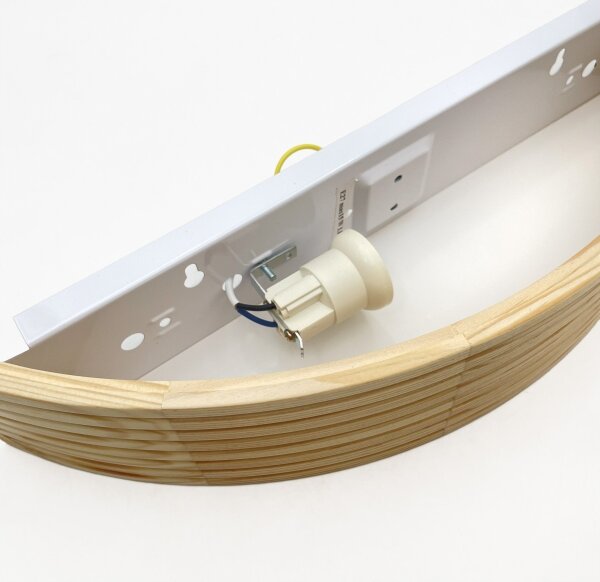 Настенен аплик NATURAL MODERN 1xE27/15W/230V от борова дървесина