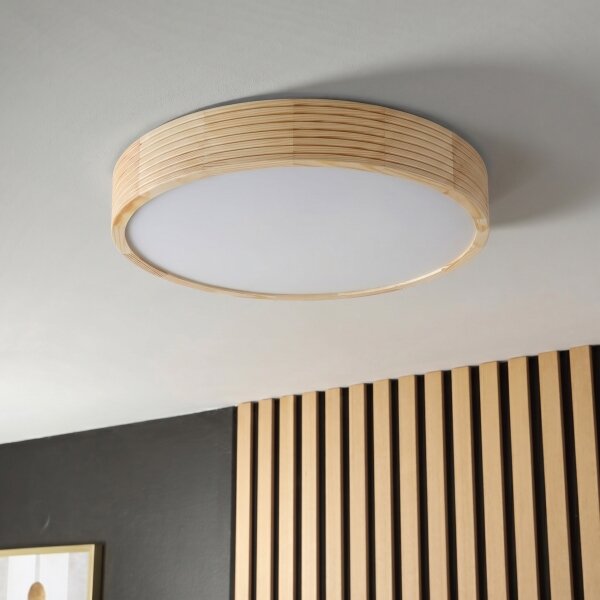 Таванно осветително тяло NATURAL MODERN 3xE27/15W/230V Ø 47,5 cm бор