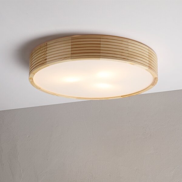 Таванно осветително тяло NATURAL MODERN 3xE27/15W/230V Ø 47,5 cm бор