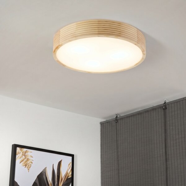 Таванно осветително тяло NATURAL MODERN 3xE27/15W/230V Ø 47,5 cm бор