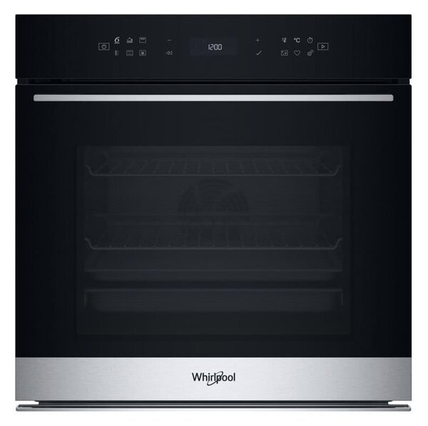 Фурна за вграждане Whirlpool WOI78PT1SXA, клас A+, 73л. обем, FlexiClean, 8 функции, технология 6th Sense, инокс