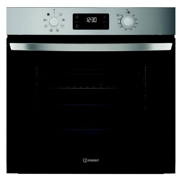 Фурна за вграждане Indesit IO 255HU X, клас A, 71л. обем, хидролитично почистване, Click&Clean, инокс