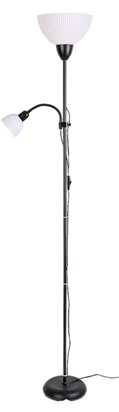 Rabalux 74109 - Подова лампа ACTION PRO 1xE27/60W/230V + 1xE14/25W черна