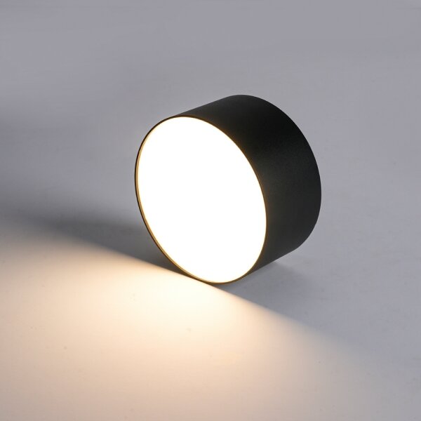 Brilagi - LED таванно осветително тяло за баня FORIS LED/14W/230V Ø 12 см черно IP44