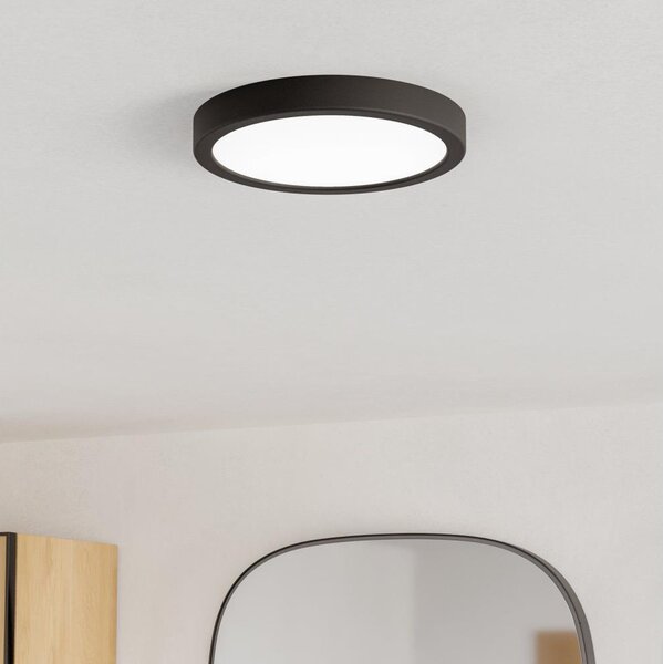 Eglo 901325 - LED таванно осветително тяло за баня FUEVA LED/11,5W/230V Ø21,1cm IP44 черно