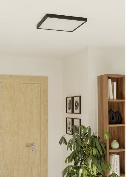 Eglo 901305-LED Плафон FUEVA LED/17,5W/230V 2700/4000/6500K 39x39cm черен