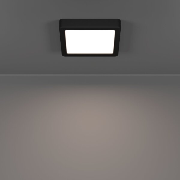 Eglo 901328 - LED таванно осветително тяло за баня FUEVA LED/7W/230V 15x15 cm IP44 черно