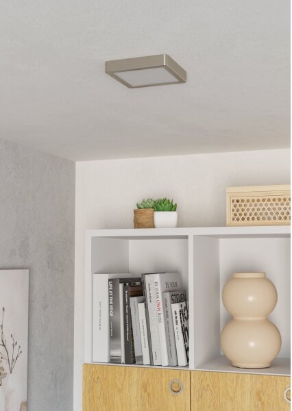 Eglo 901319 - LED плафон FUEVA LED/7W/230V 2700/4000/6500K 15x15 cm хром