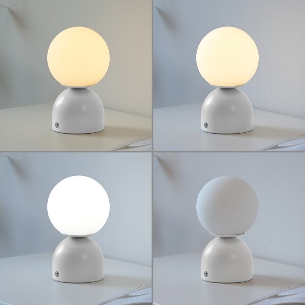 Schöner Wohnen 19218-16 - димируема LED настолна лампа RUDI LED/1,2W/5V бяла