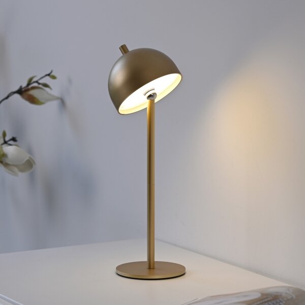 Schöner Wohnen 19244-12 - LED димируема настолна лампа BELLIS LED/2,5W/5V IP54 златна
