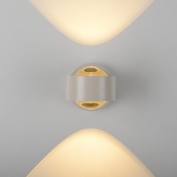 Schöner Wohnen 19331-39 - LED стенен аплик CHIA 2xLED/2W/230V сив