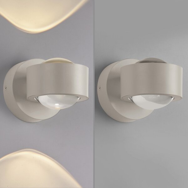 Schöner Wohnen 19331-39 - LED стенен аплик CHIA 2xLED/2W/230V сив