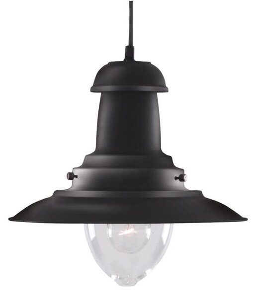 Searchlight 4301BK - Полилей на кабел FISHERMAN 1xE27/60W/230V черен