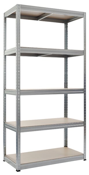 Метален стелаж STAR 180x90x40 см, до 350 кг на рафт (Цинк)
