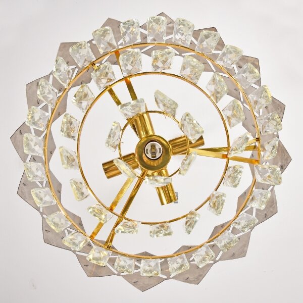 Brilagi - Полилей с верига CRISTAL 5xE14/40W/230V Ø 38 см, златист/черен