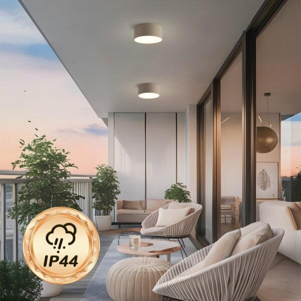 Brilagi - LED таванен плафон за баня FORIS LED/20W/230V Ø 15 см бежов IP44