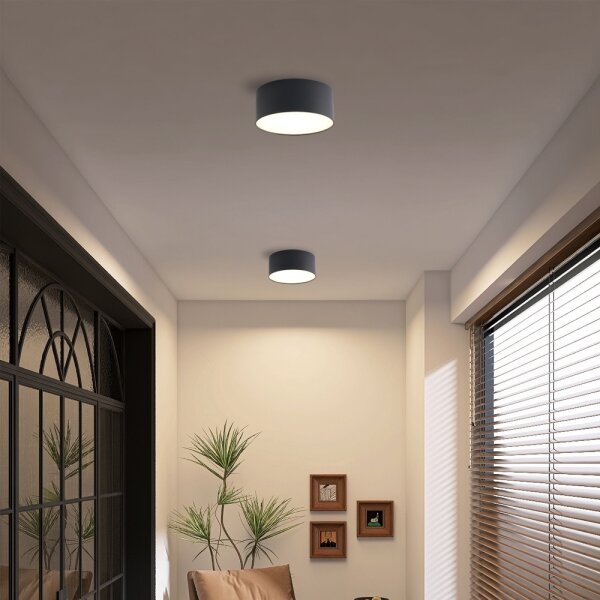 Brilagi - LED таванно осветително тяло за баня FORIS LED/20W/230V, Ø 15 см, черно, IP44