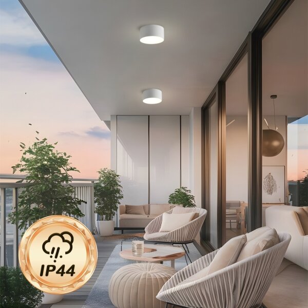 Brilagi - LED таванно осветително тяло за баня FORIS LED/14W/230V Ø 12 см бяло IP44