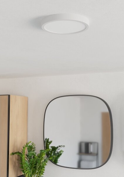 Eglo 901333 - LED плафон за баня FUEVA LED/11,5W/230V Ø21,1 cm IP44 бял