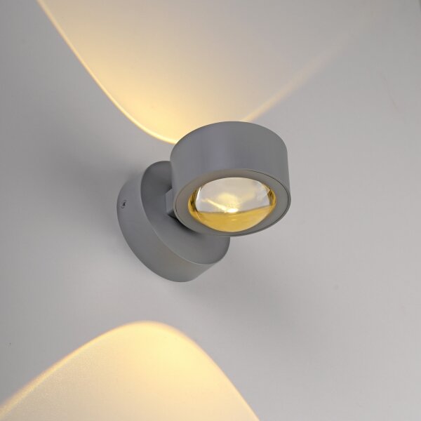 Schöner Wohnen 19331-21 - LED стенно осветително тяло CHIA 2xLED/2W/230V антрацит