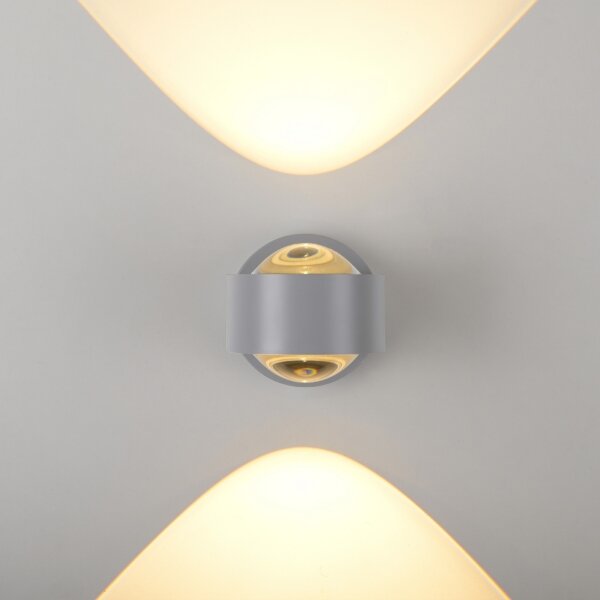 Schöner Wohnen 19331-21 - LED стенно осветително тяло CHIA 2xLED/2W/230V антрацит