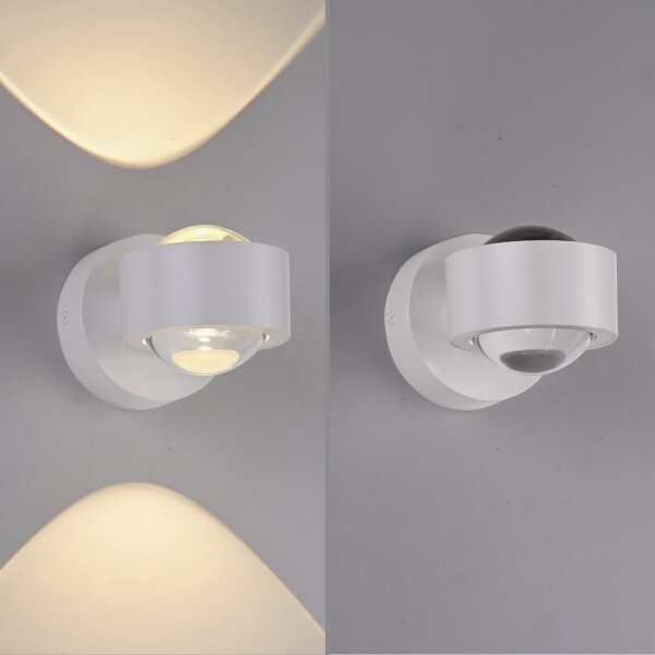 Schöner Wohnen 19331-16 - LED стенен аплик CHIA 2xLED/2W/230V бял