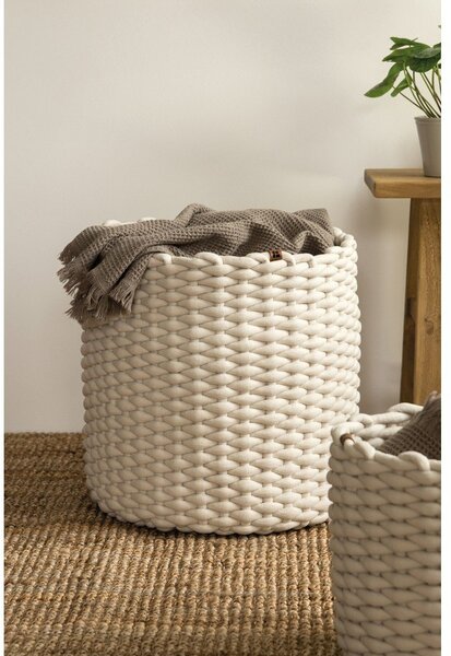 Текстилна кошница ø 40x40 cm Peach Skin Round XL – Bigso