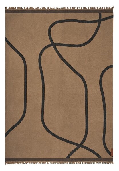 Светлокафяво одеяло 130x175 cm Shadow – Mette Ditmer Denmark