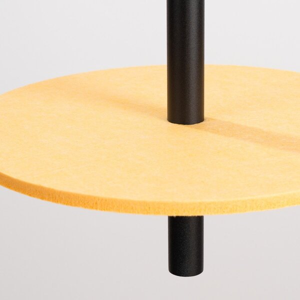 Жълто/бежово метално висящо осветително тяло ø 30 cm Rilu – Sollux